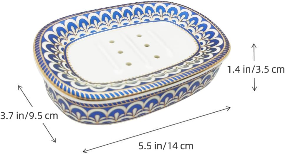 Elegant Self-Draining Soap Dish for Organized Bathroom Life