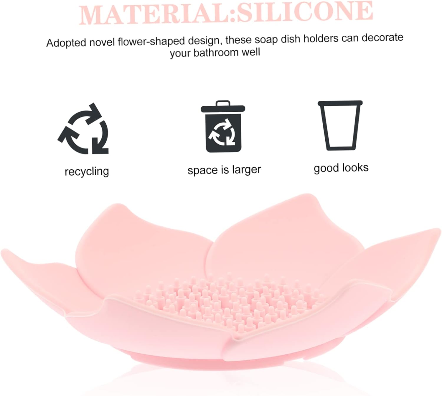Floral Silicone Bath Dispenser Organizer