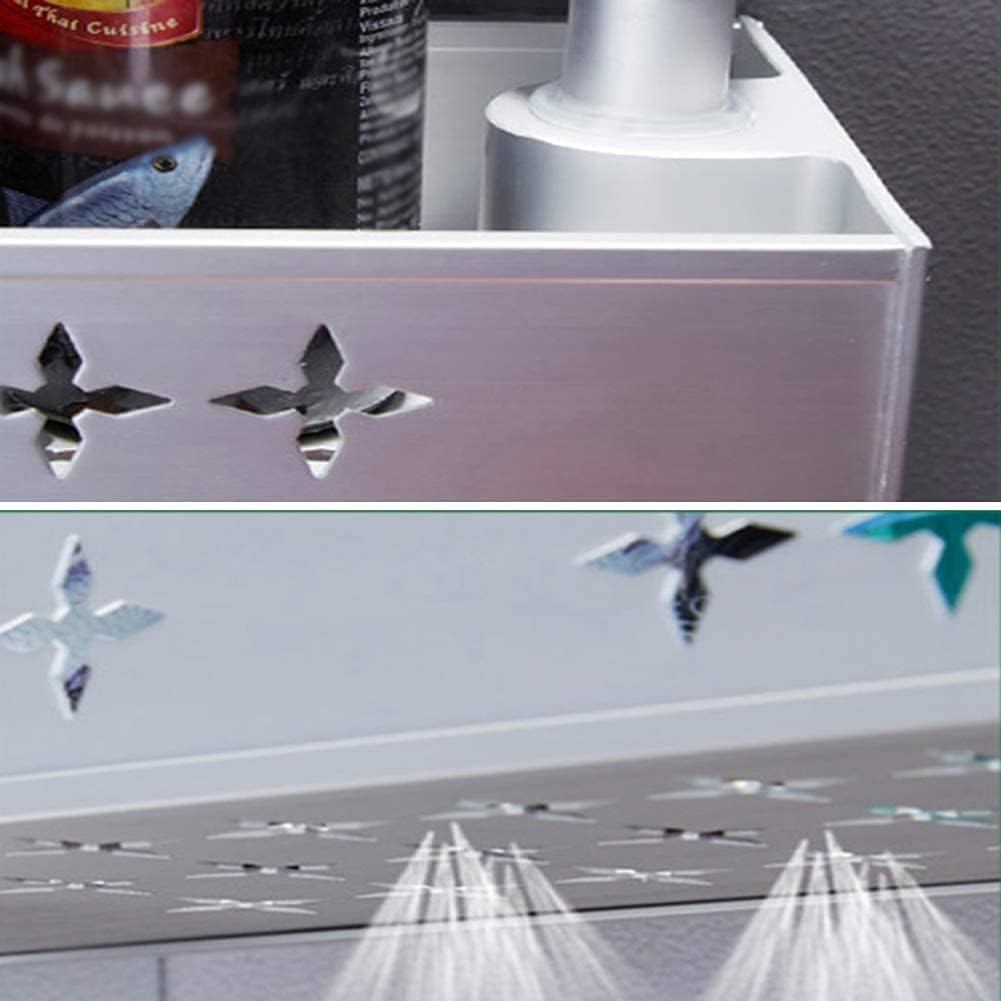 Durable Space-Aligned Organizer Aluminum Bath Shelf 4-Layer System