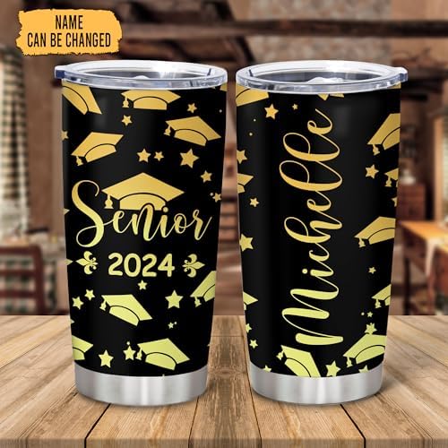Personalized Senior Graduation 2023 Gift Double-Insulated Stainless Steel Tumbler