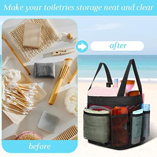 Hillban 4-Piece Mesh Shower Caddy Portable Durable