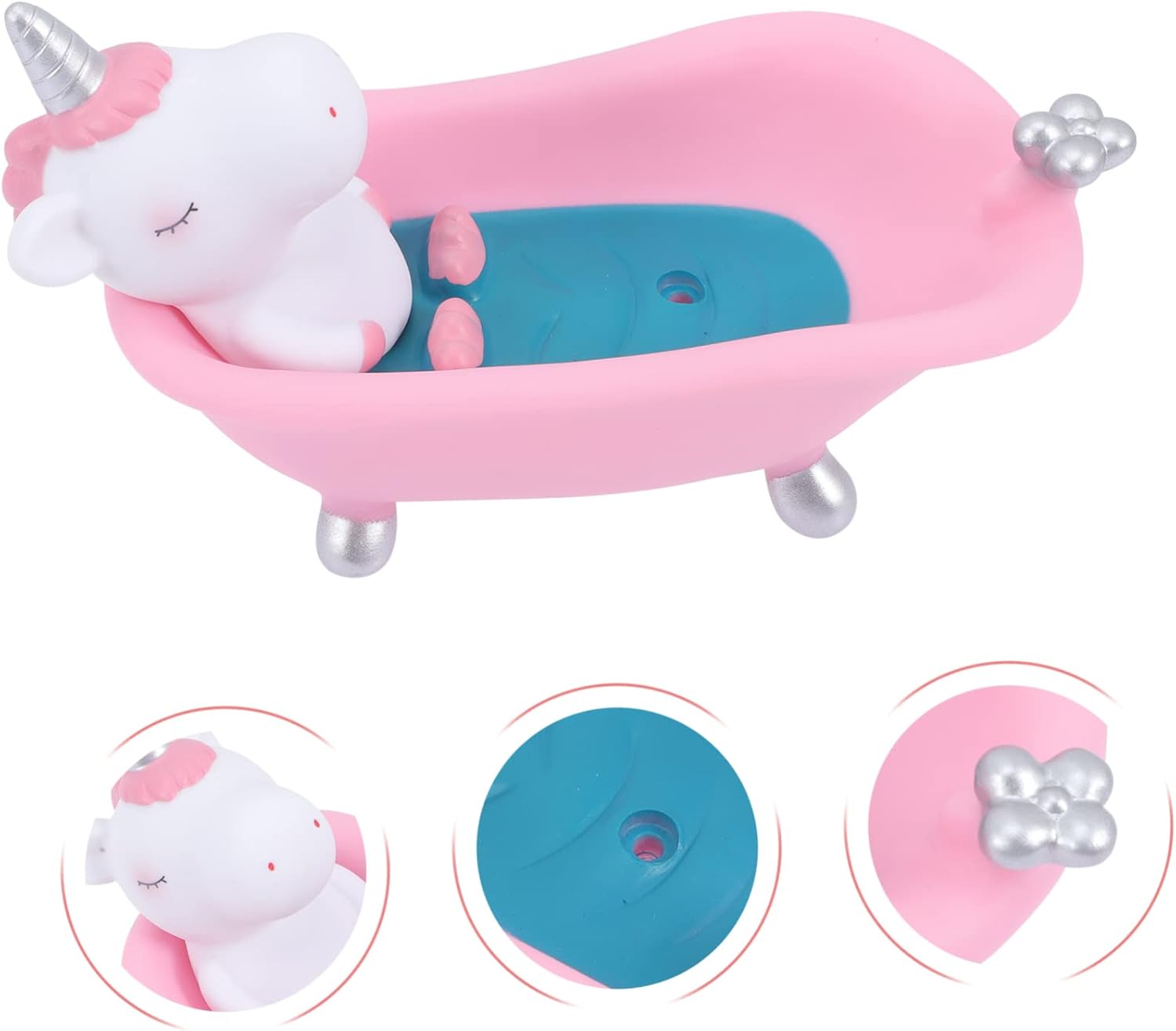 MAGICLULU Bath Cartoon Unicorn Travel Soap Dish Holder