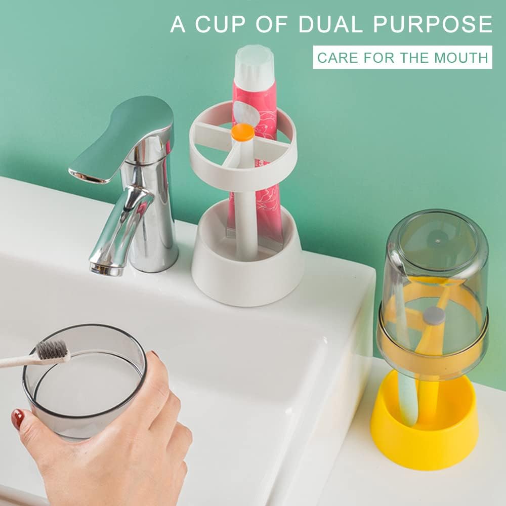 Ultimate Toothbrush Holder Compact Stylish 3-Slot Organizer