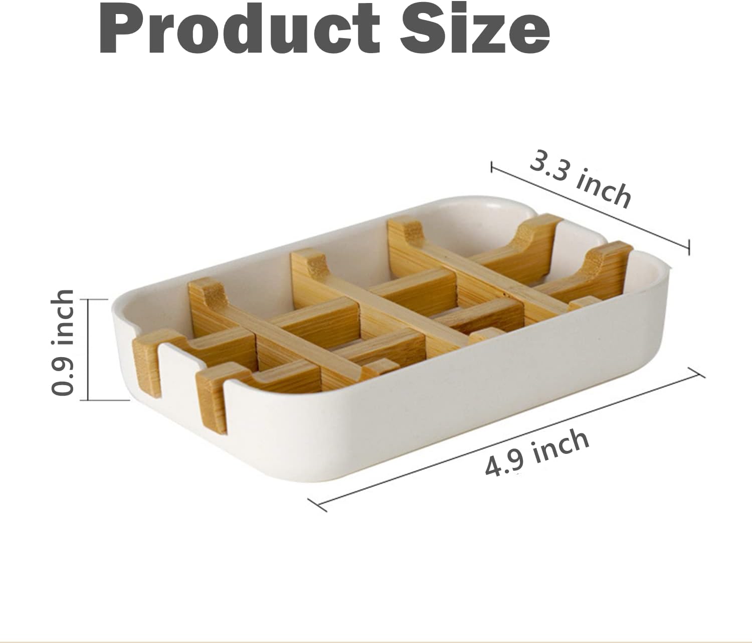 Bamboo Wood Soap Dish Holder