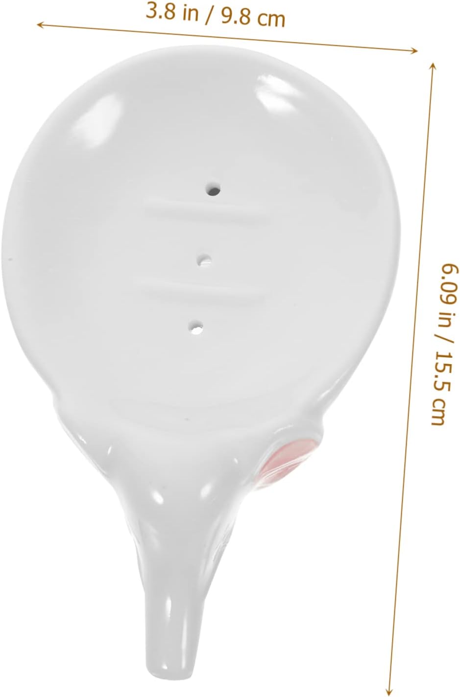 KOONTTY Self-Draining Ceramic Elephant Soap Dish