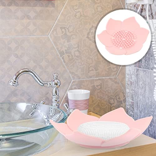 Floral Silicone Soap Holder with draining feature
