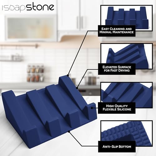 Soapstone Self-DRAINING Soap Dish
