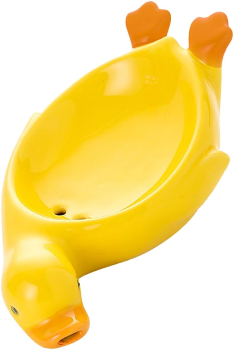 Duck-Shape Ceramic Soap Dish