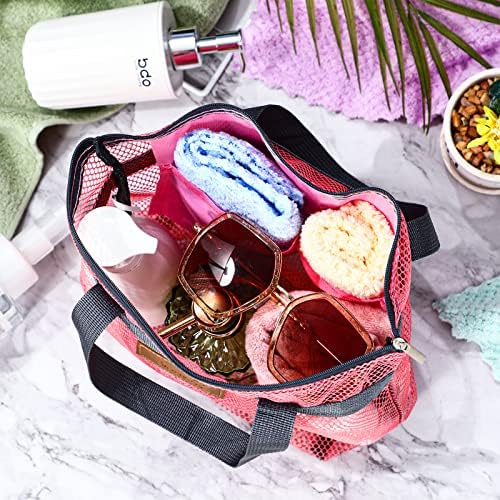 Tudomro 10 Piece Mesh Shower Caddy Tote Bag