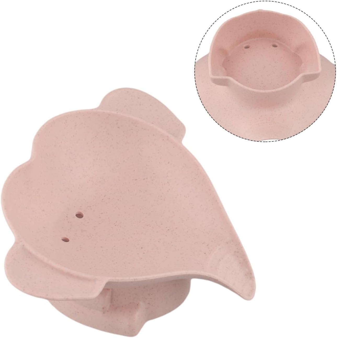 Pink Elephant Soap Dish Waterproof Drain Rack