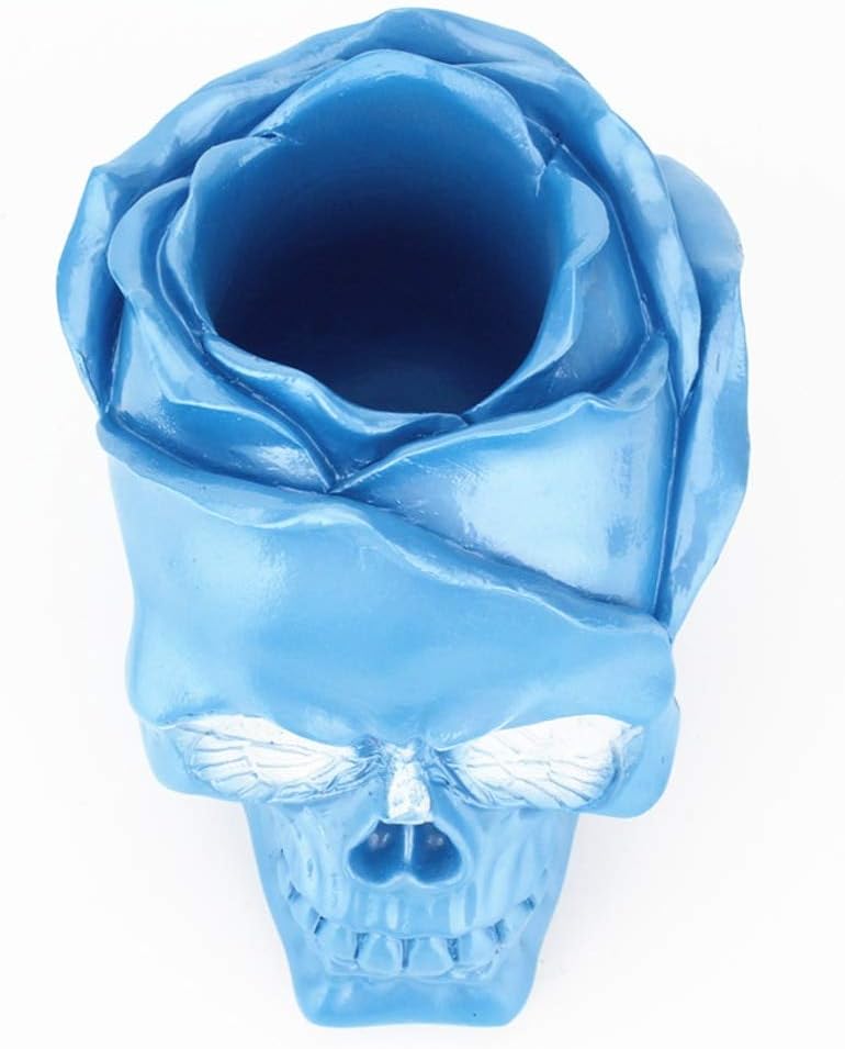 Three Dimensional Rose Skull Decorative Container