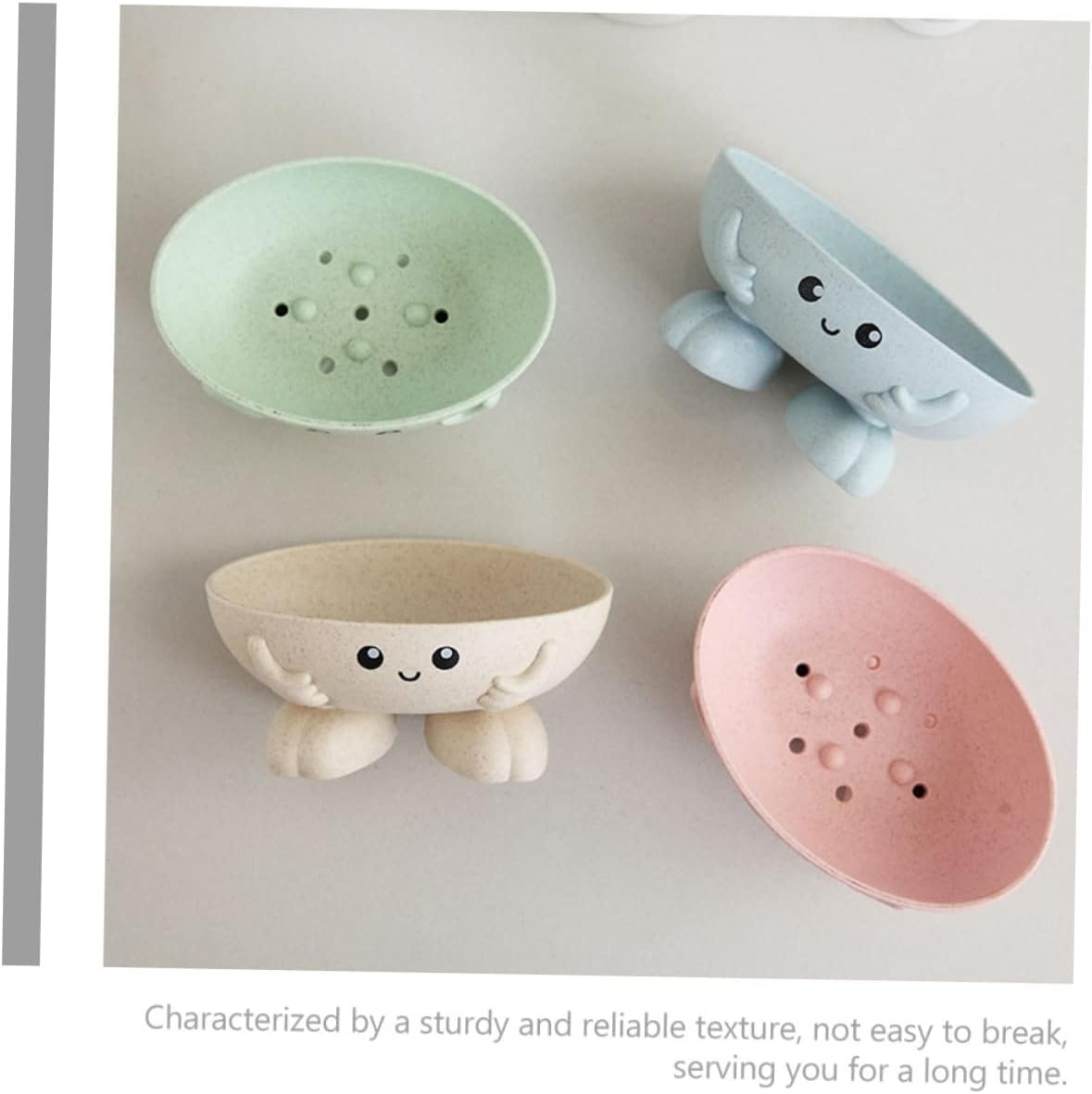 2pcs Cartoon Soap Holder Bathroom Kitchen Decor