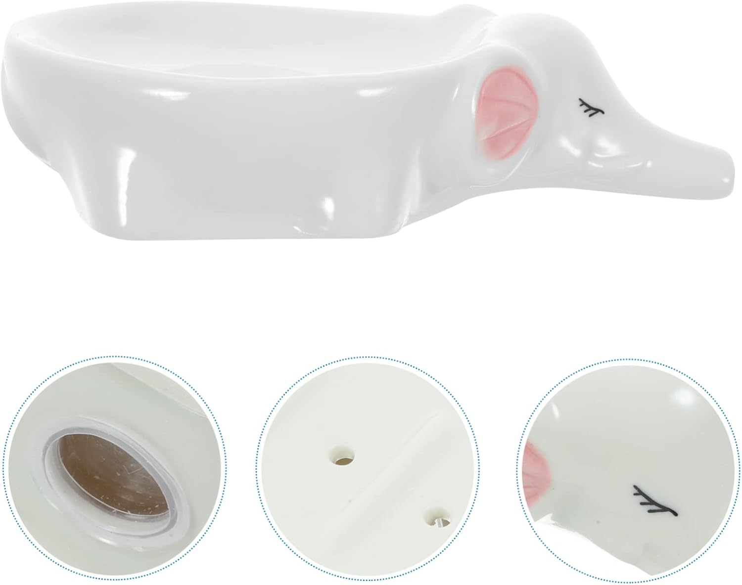 Elephant-Cutie Ceramic Soap Holder for the Bathroom