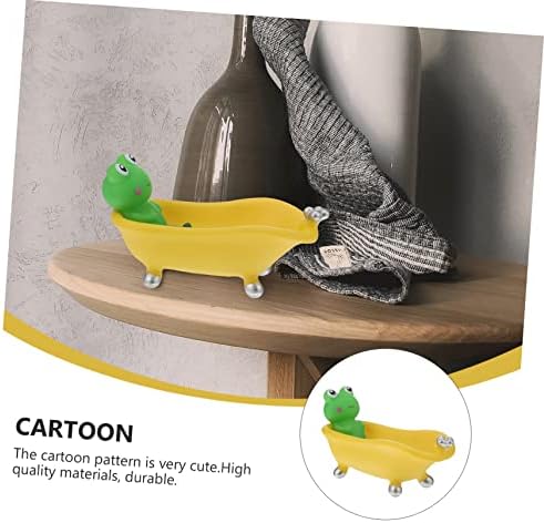 TINEASUR Frog-shaped Soap Dish - Draining Safe for Home Travel Use