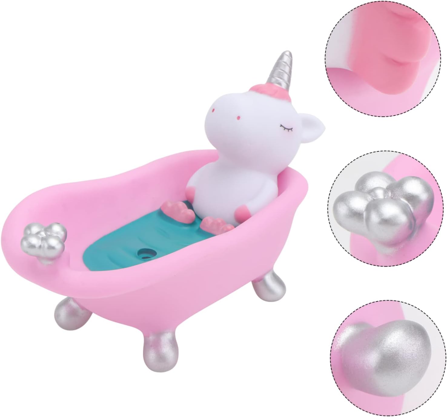 IMIKEYA Unicorn Soap Holder Bathtub Dish for Kids
