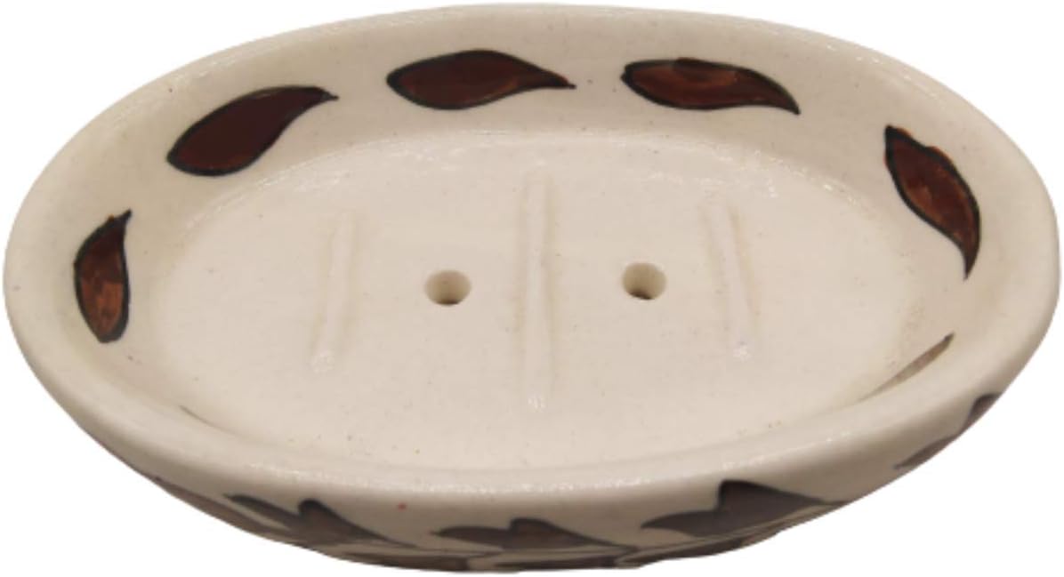 White Ceramic Handicraft Soap Dish tray