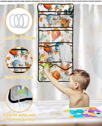 The Perfect Shower Curtain Organizer Easy to Install Waterproof and Durable