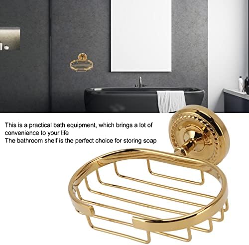 Fafeicy Metal Soap Holder Self-Draining Wall-Mounted