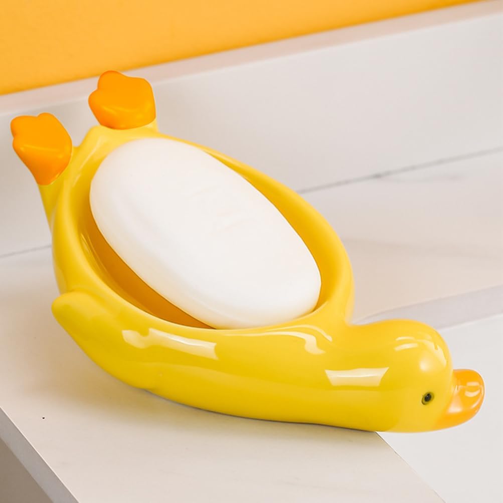 MAGICLULU Ceramic Soap Dish Unique Organizer for Bathroom