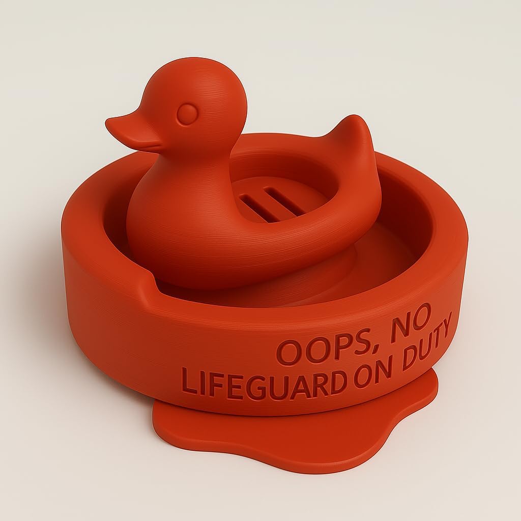 Adorable Lifeguard Duck Soap Dish