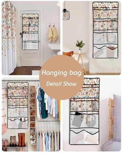 Sleek Mesh Organizer in Botanical Floral Design