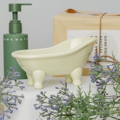 Eco-Friendly Ceramic Minimalist Soap Dish for the Bathroom