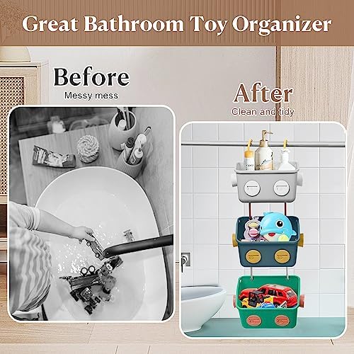 Robotic Bath Toy Organizer 6-Pack