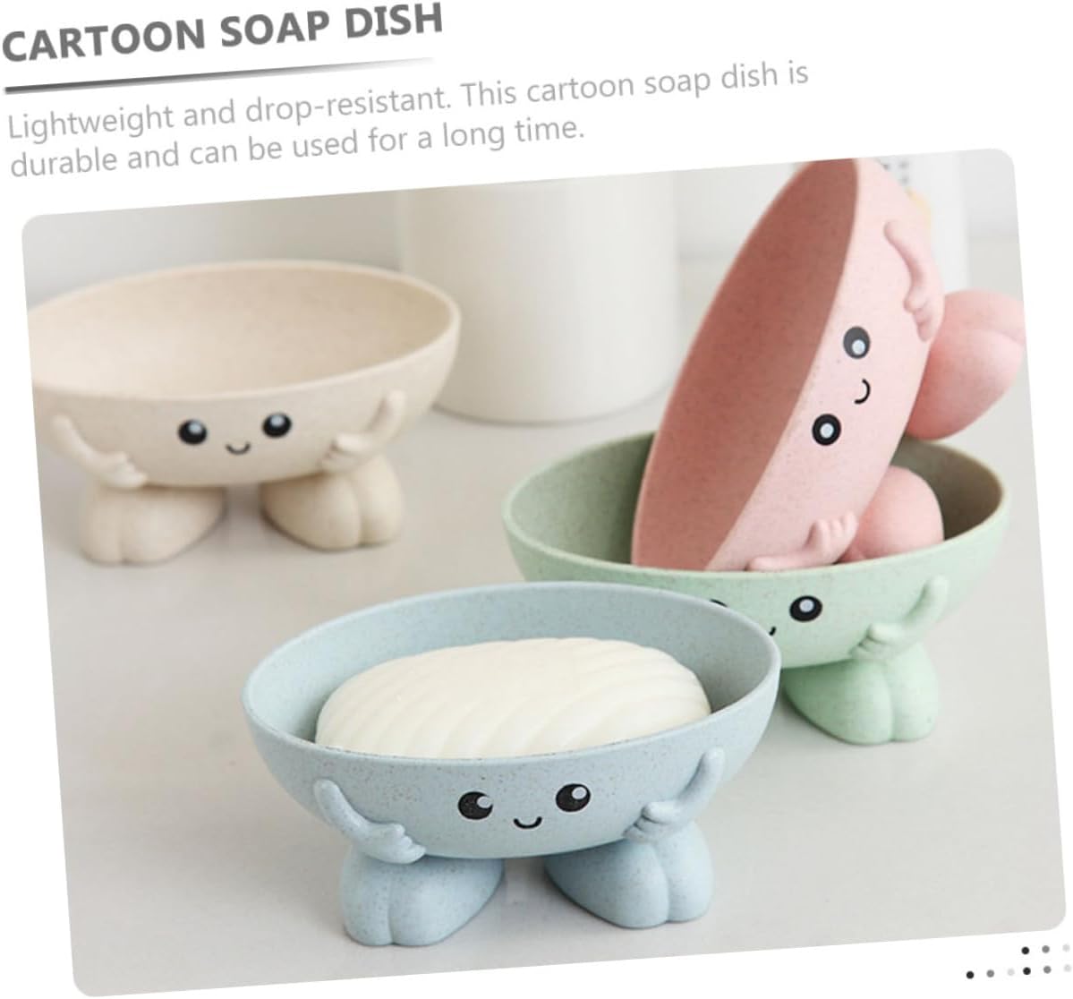 LIFKOME Bar Soap Draining Dish Holder Tray
