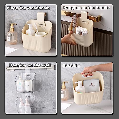 3-Piece Hanging Shower Basket Caddy Portable Wall Storage Organizer