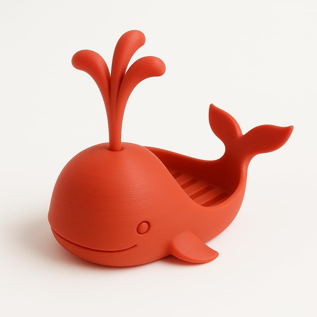 Whimsical Whale soap dish for kids