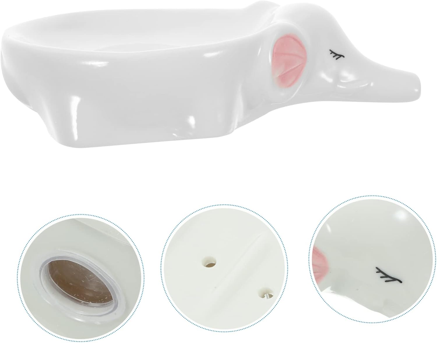 ABOOFAN Elephant Ceramic Soap Holder