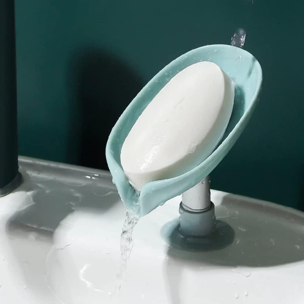 2PCS Suction Cup Soap Dish for Bathroom and Kitchen Use
