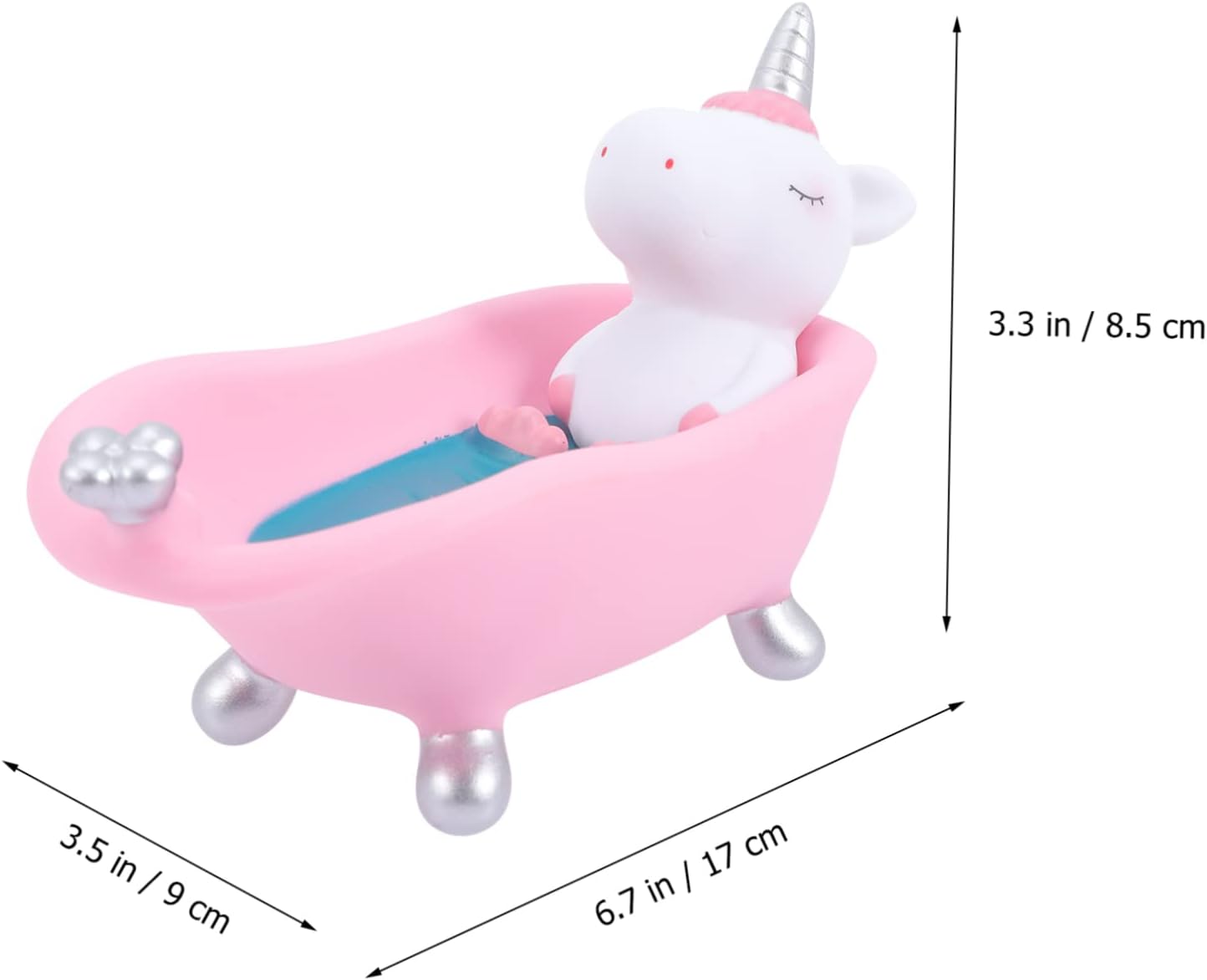 Garneck Decorative Unicorn Soap Dish for Bathroom