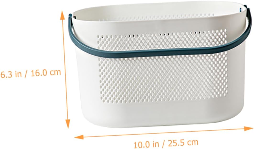 Portable Folding Shower Basket Plastic Organizer for Bathroom Kitchen Use