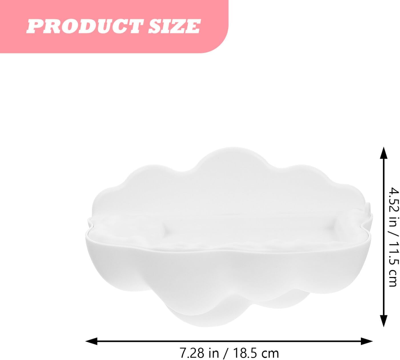 FOMIYES Wall-Mounted Durable White Soap Holder