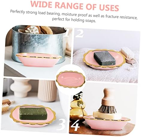Garneck Ceramic Soap Dish compact multi-compartment stylish for home travel