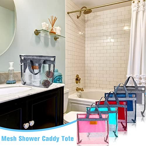 Tudomro 10 Piece Mesh Shower Caddy Tote Bag