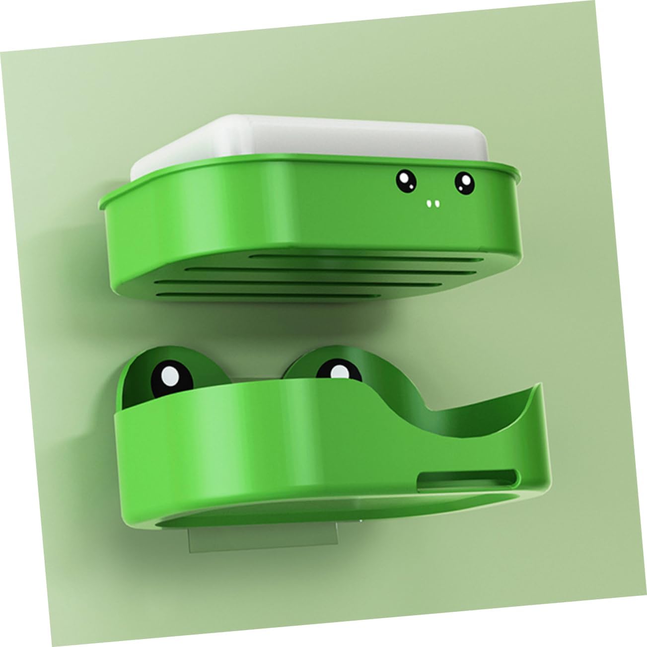 Frog Style Wall Mount Soap Dish Pp Material