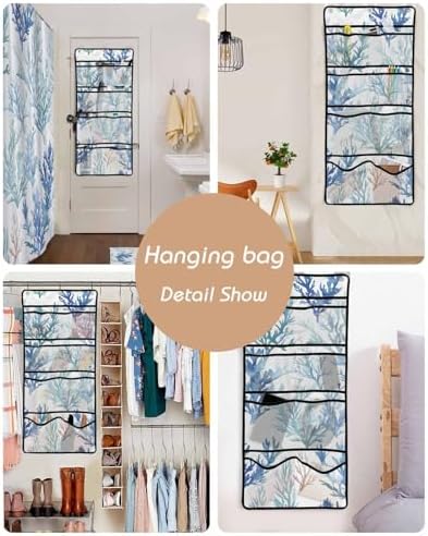 ZFUNCING Waterfall Mesh Hanging Shower Organizer