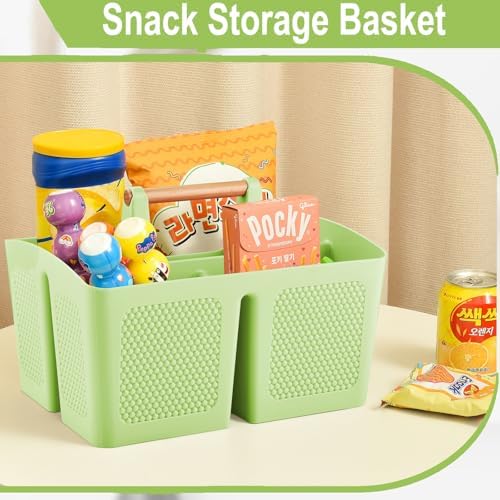 Haundry 3 Compartment Shower Caddy Organizer with Handle Portable Bathroom Essential Organizer