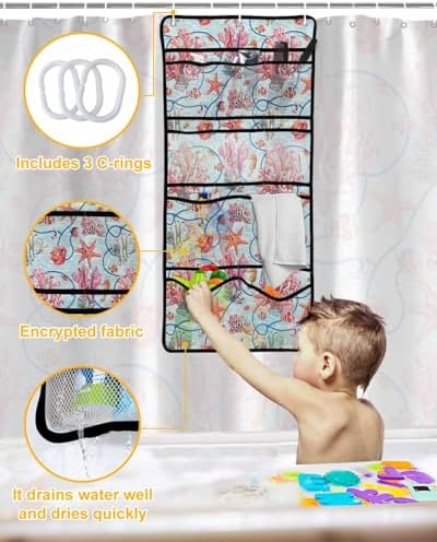 Vibrant 10-Pocket Mesh Showers