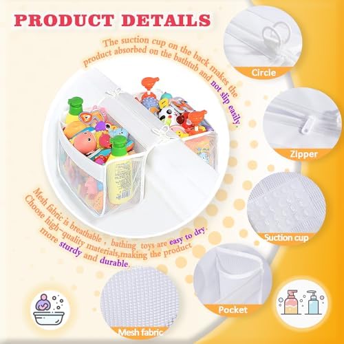 Multi-Use Bath Toy Organizer - Corner Wall Mount