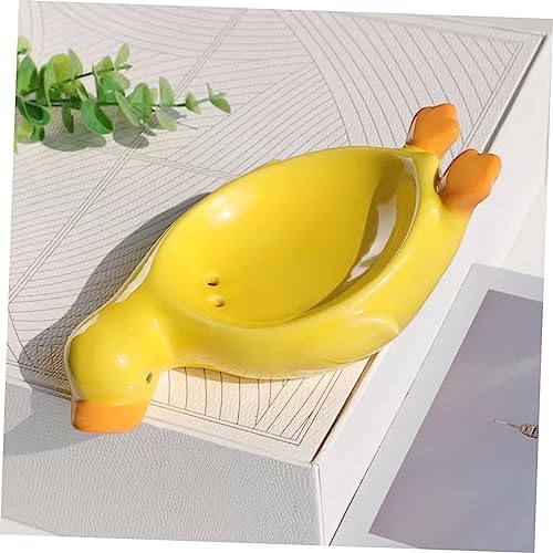 Healifty Ceramic Soap Holder Clean Kitchen Stylish Design Durable Functional