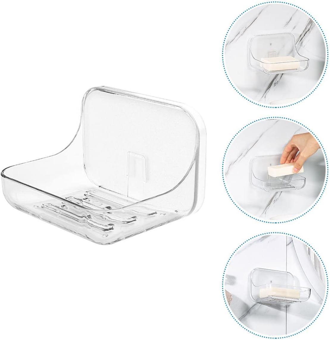 Victorasky Acrylic Wall-Mounted Bathroom Soap Dish