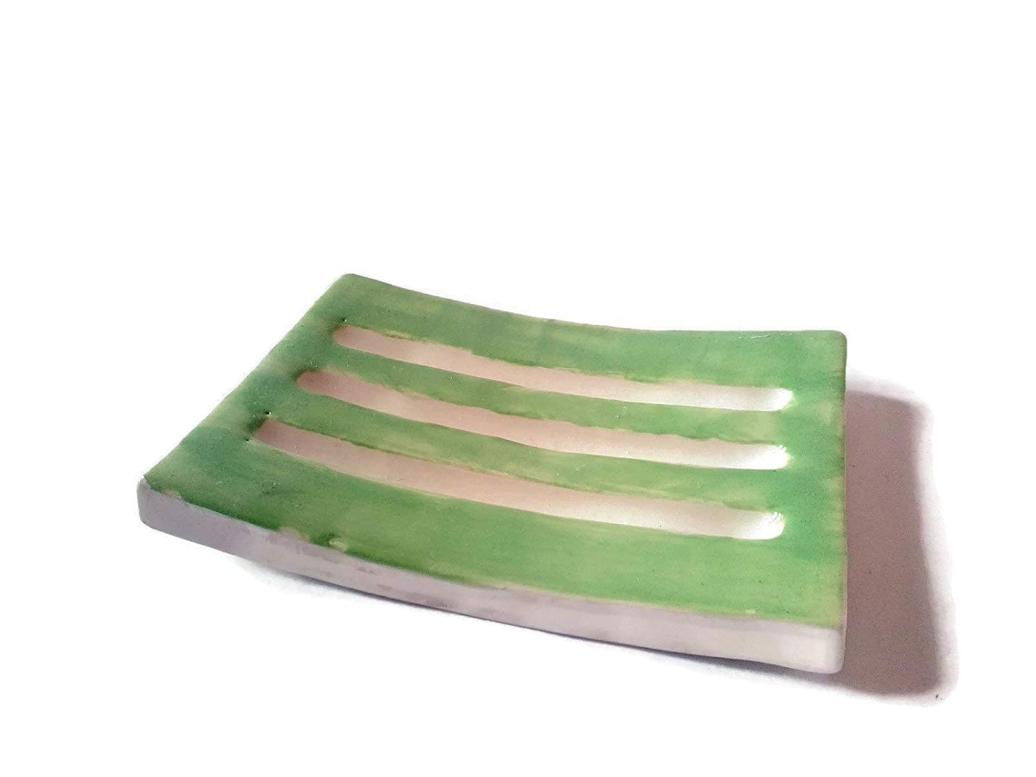 Handmade Long Green HandmadeSoapDish