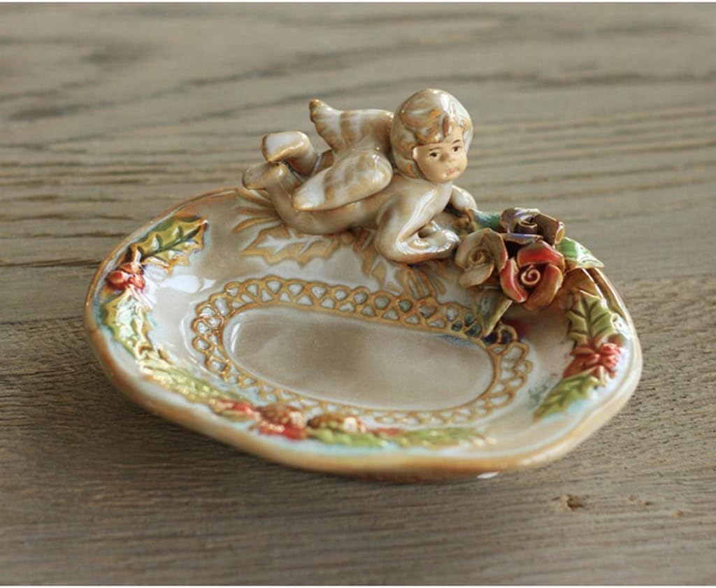 Charming Angel Home Furnishing Ceramic Dish Soap Box