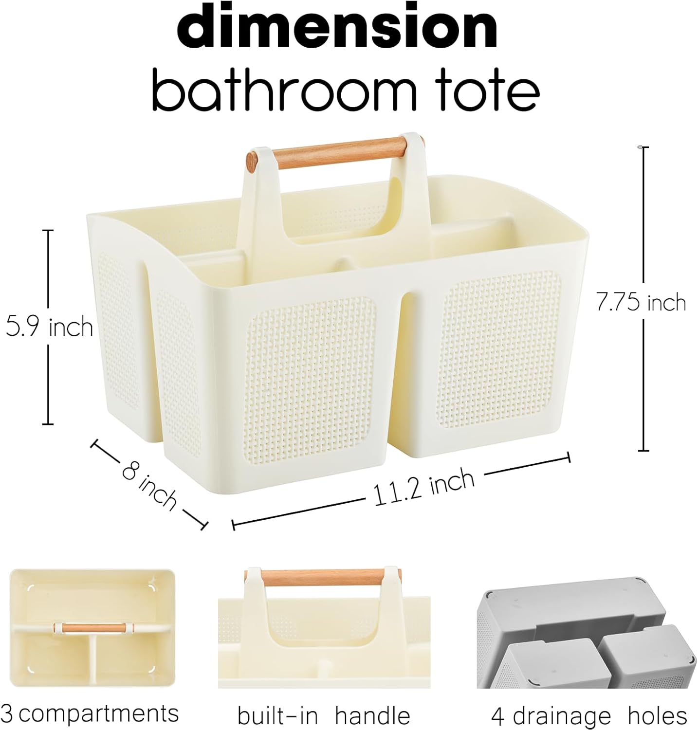 Sturdy Portable Showers stationary with Compartmental Design for Bathroom Essentials