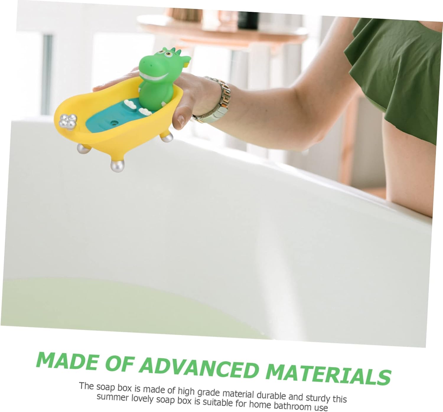 Ciieeo Cute Cartoon Bathtub Soap Box