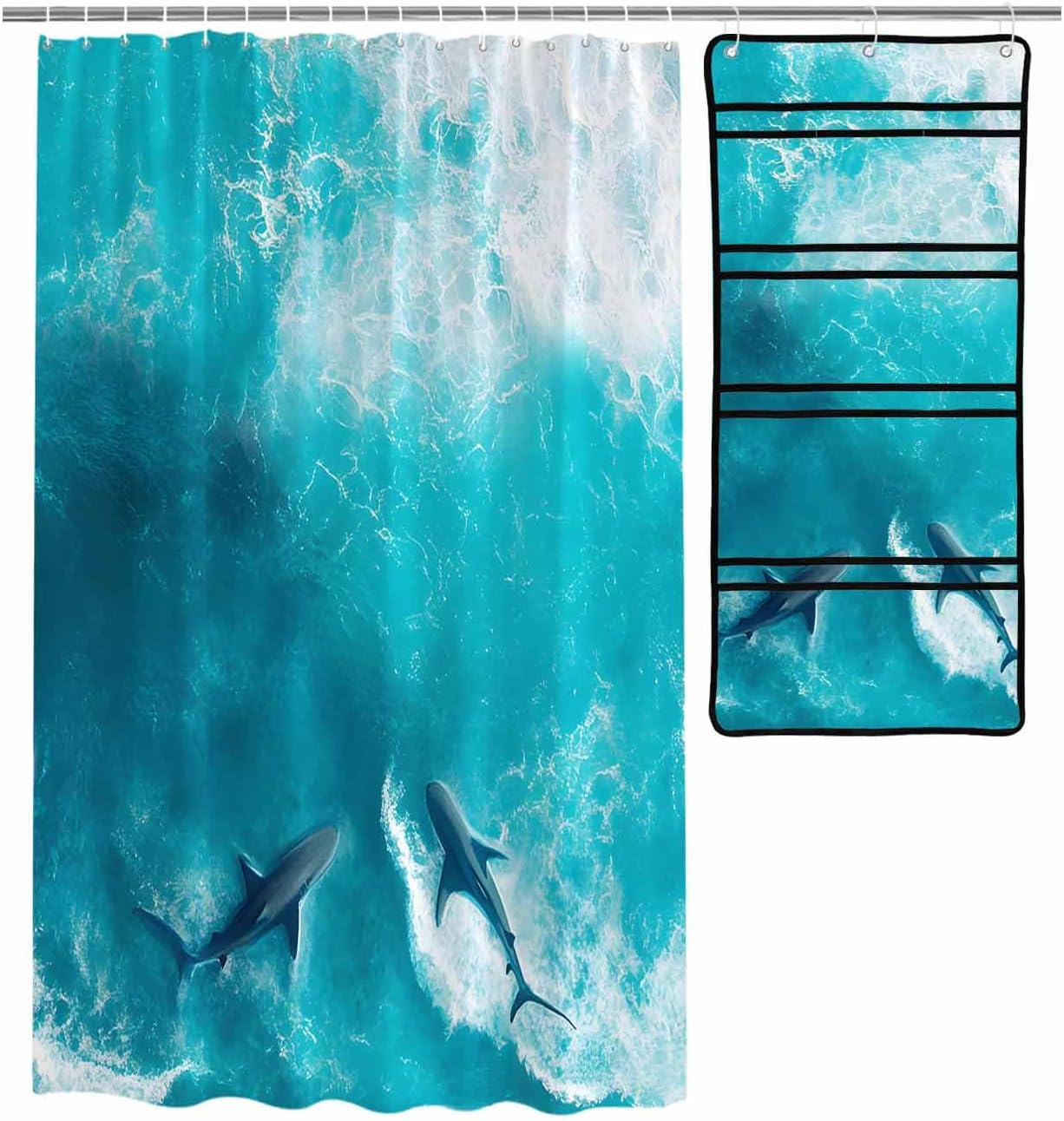 ZFUNCING Mesh Bath Organizer - Waterproof Stylish Durable