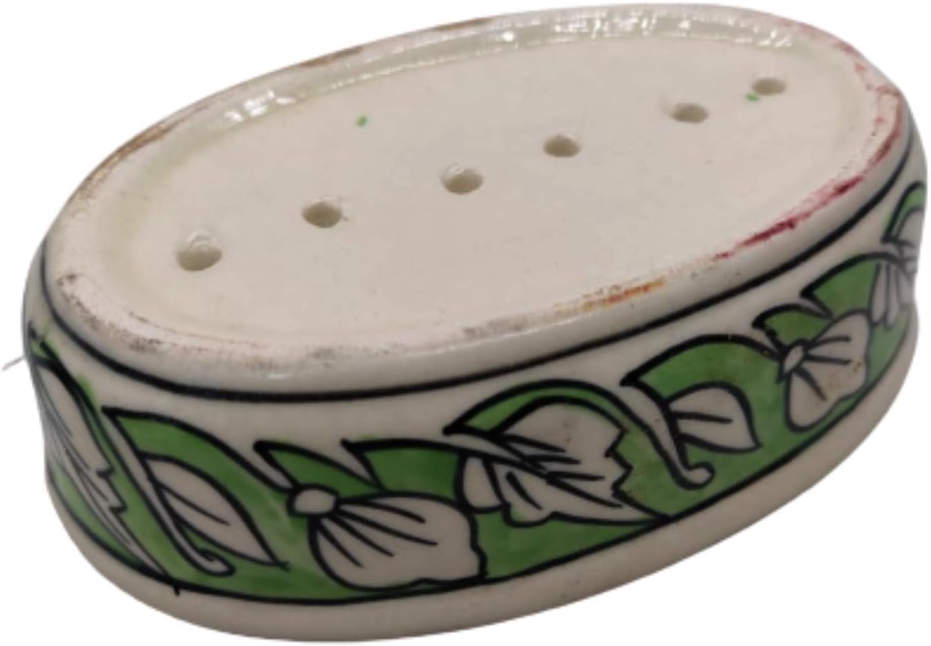 India Meets India Handicraft Ceramic Soap Dish for a Modern Bath Experience